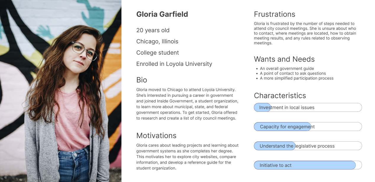 MyChicago App Persona One Description - Lindsey